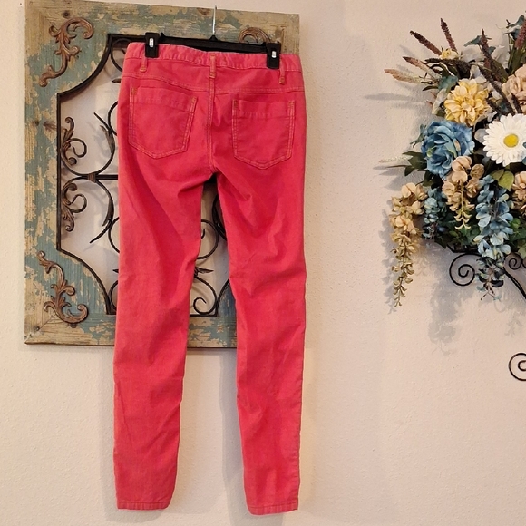 Free People Salmon Corduroy Straight Leg Pants. Excellent Condition Size 28 - Picture 9 of 14